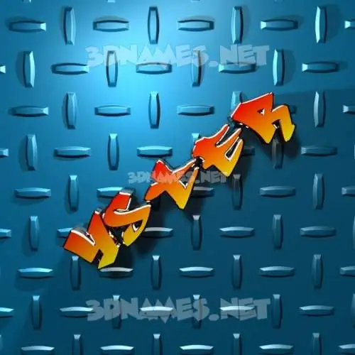 yster in Grid Style style - 3D name wallpaper
