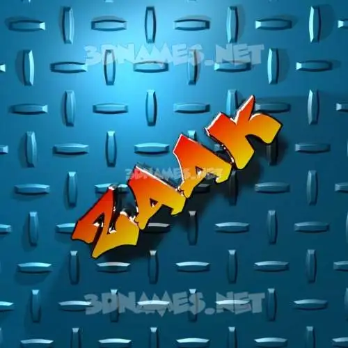 zaak in Grid Style style - 3D name wallpaper zaak in Grid Style style - 3D name wallpaper