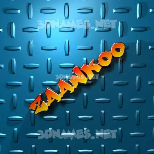 zaankoo in Grid Style style - 3D name wallpaper zaankoo in Grid Style style - 3D name wallpaper