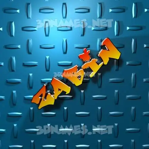 zabin in Grid Style style - 3D name wallpaper zabin in Grid Style style - 3D name wallpaper