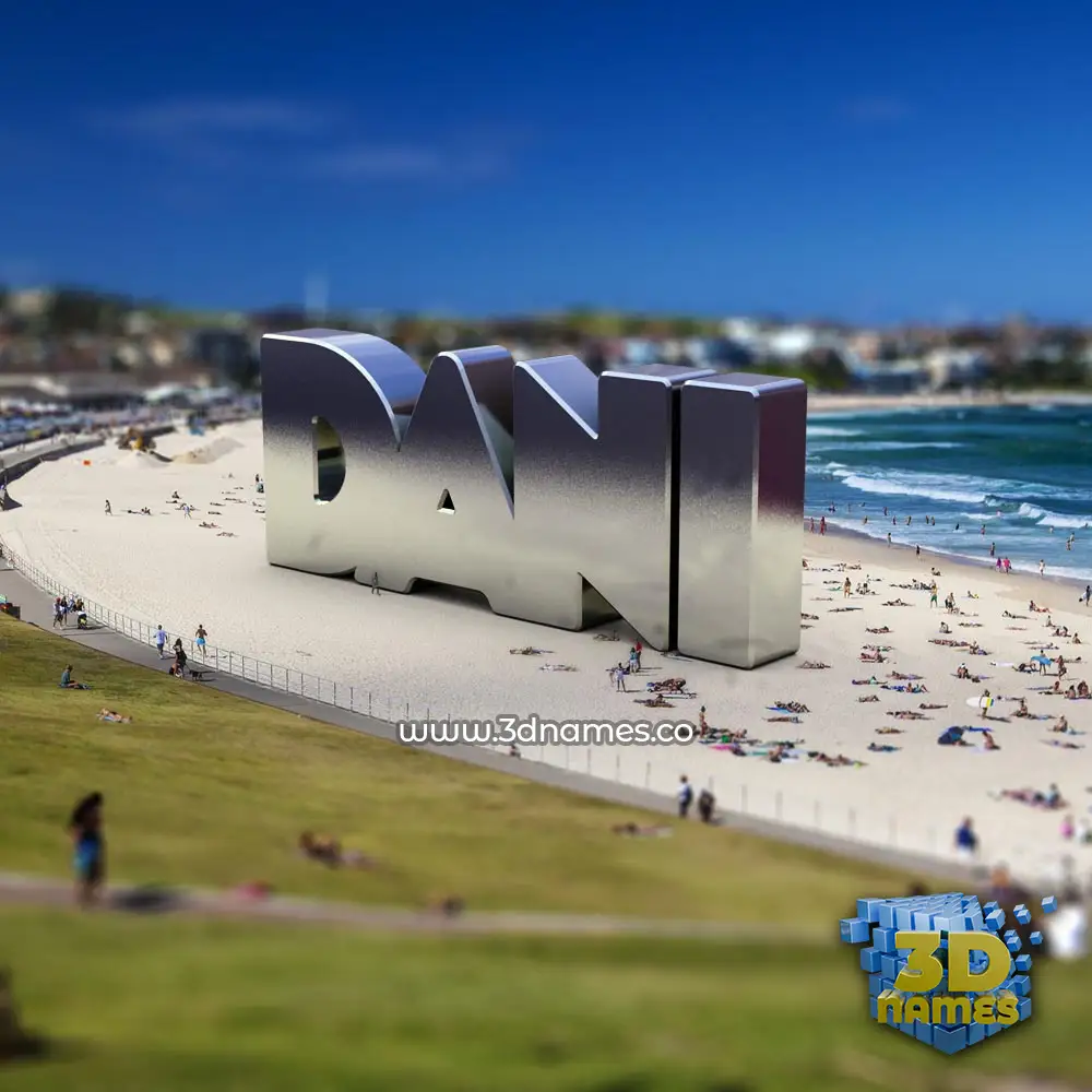 dani in Bondi Beach style - 3D name wallpaper dani in Bondi Beach style - 3D name wallpaper