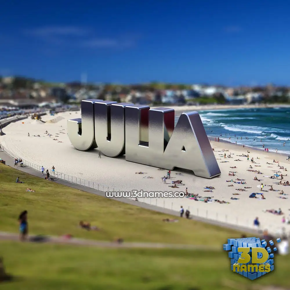 julia in Bondi Beach style - 3D name wallpaper julia in Bondi Beach style - 3D name wallpaper