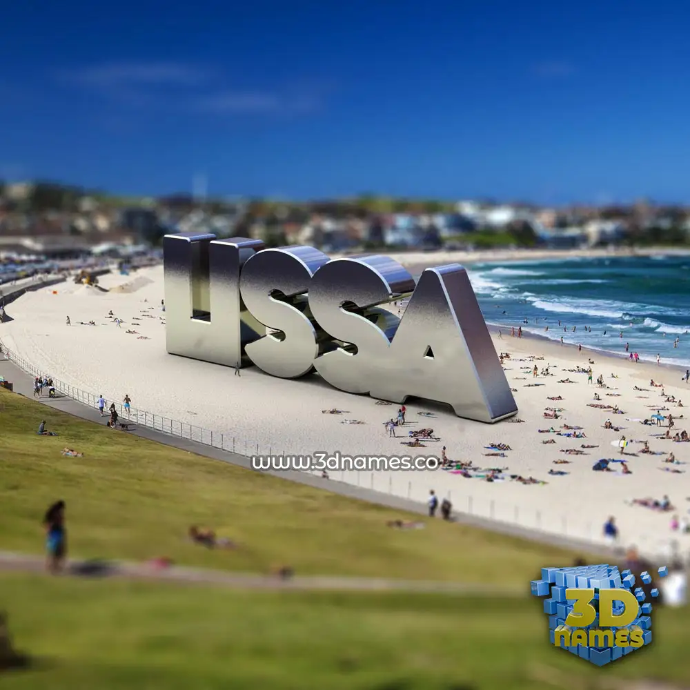 lissa in Bondi Beach style - 3D name wallpaper lissa in Bondi Beach style - 3D name wallpaper