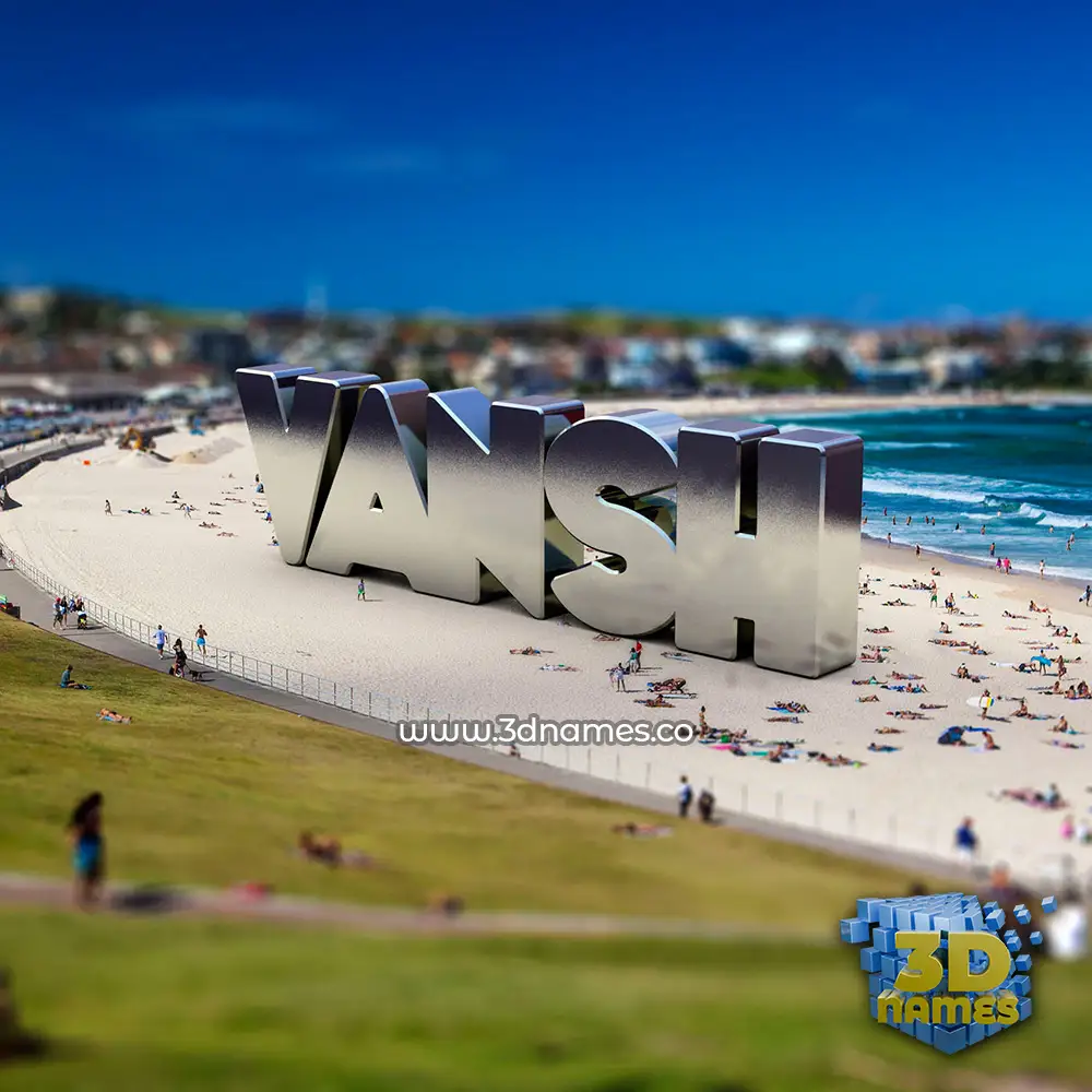 vansh in Bondi Beach style - 3D name wallpaper vansh in Bondi Beach style - 3D name wallpaper