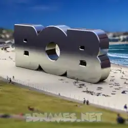 bob in Bondi Beach style - 3D name wallpaper