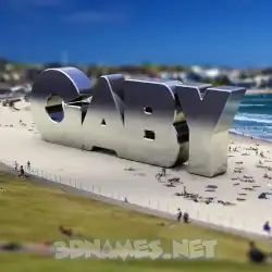 gaby in Bondi Beach style - 3D name wallpaper