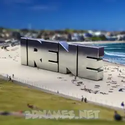 irene in Bondi Beach style - 3D name wallpaper