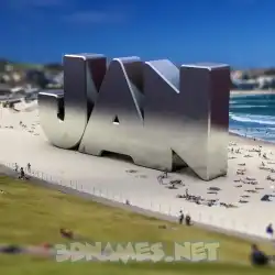 jan in Bondi Beach style - 3D name wallpaper