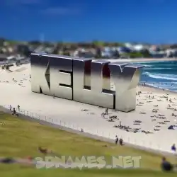 kelly in Bondi Beach style - 3D name wallpaper