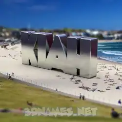 kiah in Bondi Beach style - 3D name wallpaper