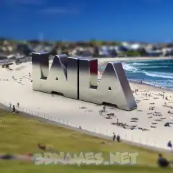 laila in Bondi Beach style - 3D name wallpaper