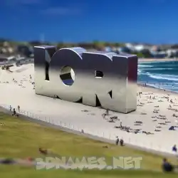 lori in Bondi Beach style - 3D name wallpaper