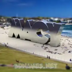 macy in Bondi Beach style - 3D name wallpaper