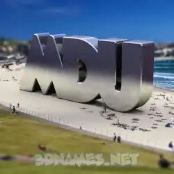 mdu in Bondi Beach style - 3D name wallpaper