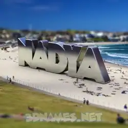 nadya in Bondi Beach style - 3D name wallpaper