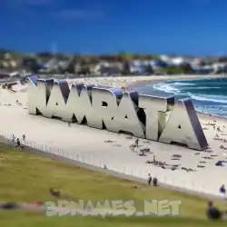 namrata in Bondi Beach style - 3D name wallpaper