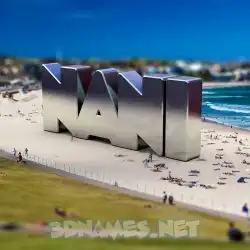 nani in Bondi Beach style - 3D name wallpaper