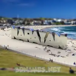 narayan in Bondi Beach style - 3D name wallpaper