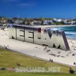 neelam in Bondi Beach style - 3D name wallpaper