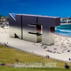 net in Bondi Beach style - 3D name wallpaper