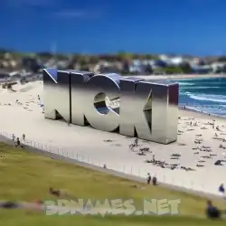 nicki in Bondi Beach style - 3D name wallpaper