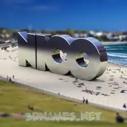 nico in Bondi Beach style - 3D name wallpaper