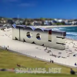 nicole in Bondi Beach style - 3D name wallpaper