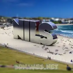 nils in Bondi Beach style - 3D name wallpaper