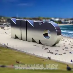 nino in Bondi Beach style - 3D name wallpaper