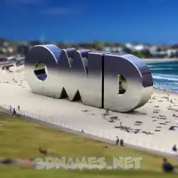 omid in Bondi Beach style - 3D name wallpaper