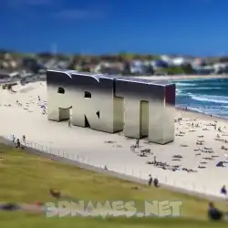 priti in Bondi Beach style - 3D name wallpaper