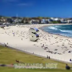 s in Bondi Beach style - 3D name wallpaper