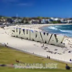 shahnawaz in Bondi Beach style - 3D name wallpaper
