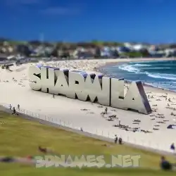 sharmila in Bondi Beach style - 3D name wallpaper