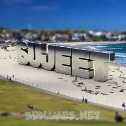 sujeet in Bondi Beach style - 3D name wallpaper