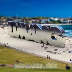 umang in Bondi Beach style - 3D name wallpaper