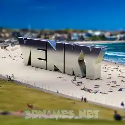 venky in Bondi Beach style - 3D name wallpaper