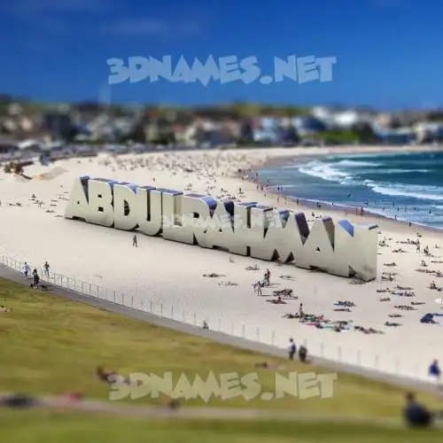 abdulrahman in Bondi Beach style - 3D name wallpaper abdulrahman in Bondi Beach style - 3D name wallpaper