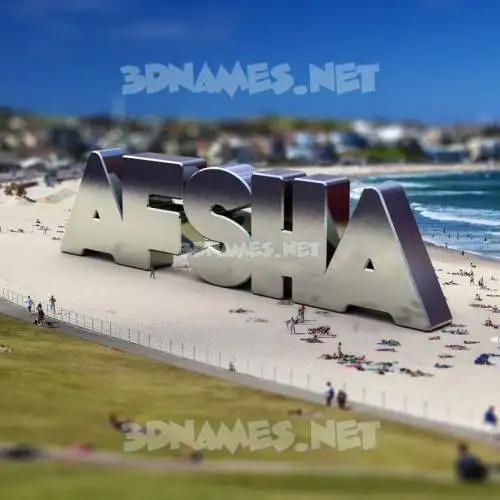 afsha in Bondi Beach style - 3D name wallpaper afsha in Bondi Beach style - 3D name wallpaper