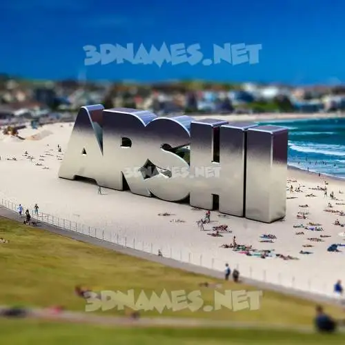 arshi in Bondi Beach style - 3D name wallpaper arshi in Bondi Beach style - 3D name wallpaper