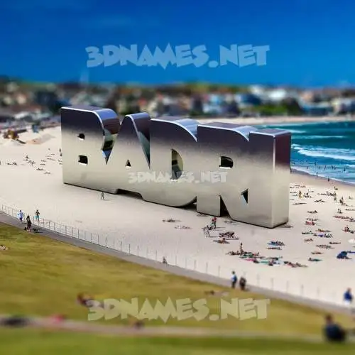 badri in Bondi Beach style - 3D name wallpaper