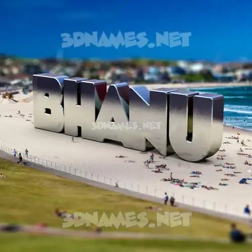 bhanu in Bondi Beach style - 3D name wallpaper bhanu in Bondi Beach style - 3D name wallpaper