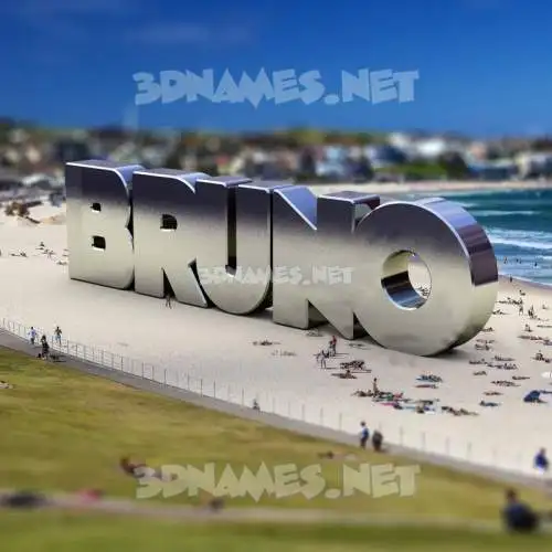 bruno in Bondi Beach style - 3D name wallpaper bruno in Bondi Beach style - 3D name wallpaper
