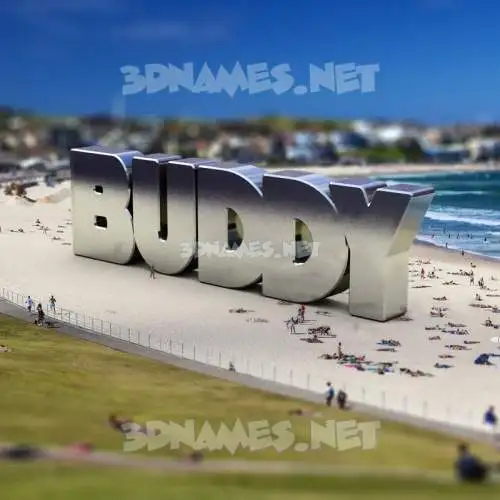 buddy in Bondi Beach style - 3D name wallpaper buddy in Bondi Beach style - 3D name wallpaper