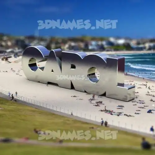 carol in Bondi Beach style - 3D name wallpaper carol in Bondi Beach style - 3D name wallpaper