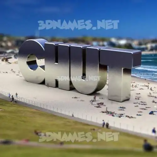 chut in Bondi Beach style - 3D name wallpaper chut in Bondi Beach style - 3D name wallpaper