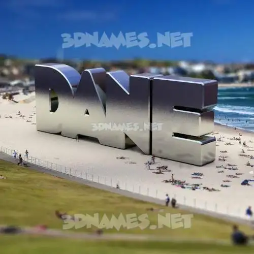 dane in Bondi Beach style - 3D name wallpaper dane in Bondi Beach style - 3D name wallpaper
