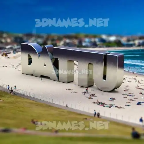 dattu in Bondi Beach style - 3D name wallpaper dattu in Bondi Beach style - 3D name wallpaper