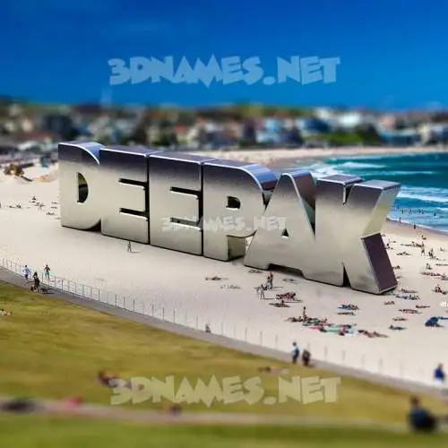 deepak in Bondi Beach style - 3D name wallpaper deepak in Bondi Beach style - 3D name wallpaper