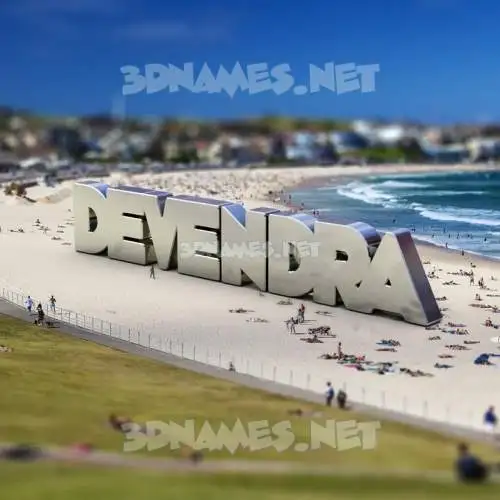 devendra in Bondi Beach style - 3D name wallpaper